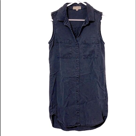 3/$25 CLOTH & STONE Sleeveless Buttons Down Mini Dress.Size XS - Picture 1 of 9